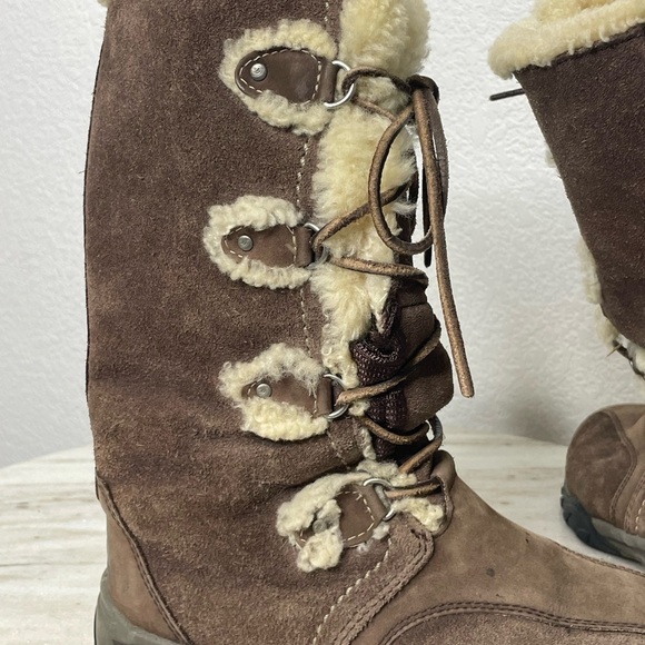 The North Face boots fur lined snow women’s sz 7 lace up 200 gram insula… - Picture 4 of 12